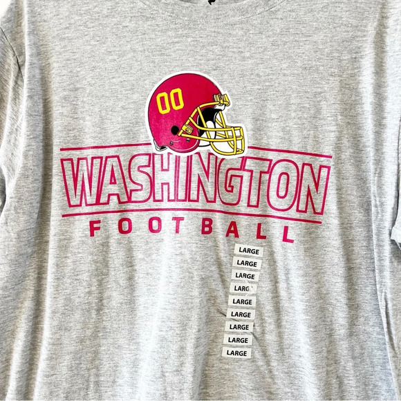 Washington Commanders Football T-shirt Size‎ Large Fanatics Gray New With Tags - Picture 3 of 4